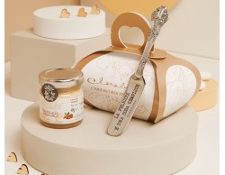Bomboniera Claraluna Crema Mandorla con Coltellino