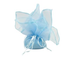 Bomboniera Harmony Battesimo Profumatore Mongolfiera con Orsetto Blu e LED - Con Pampas su Bomboniere Dolci Emozioni