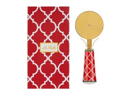 Taglia Pizza Natalizio 15 cm con Astuccio - Design Elegante in Metallo