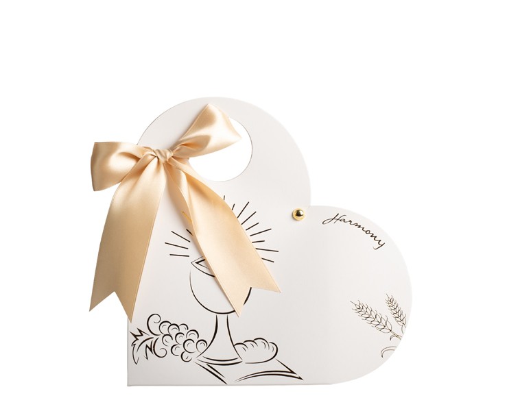 Bomboniera Harmony Icona Profumatore Albero della Vita con Sacra Famiglia e Pampas - Glitter in Gold su Bomboniere Dolci Emozioni