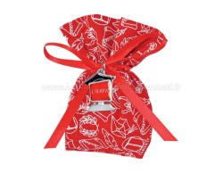 Bomboniera Laurea Informatica ciondolo in bagno argento computer smaltato con sacchetto