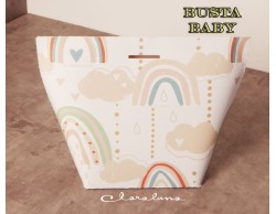 Bomboniera Claraluna Nascita Battesimo compleanno Profumatore con kit essenza arcobaleno azzurro con frase piccolo su Bomboniere Dolci Emozioni
