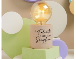 Bomboniera Matrimonio Claraluna Lampada LED Tortora