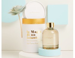 Bomboniera Matrimonio Claraluna Diffusore Grande Grigio con Fiore