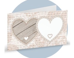 Bigliettini bomboniere Matrimonio cuore