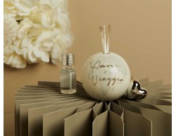 Bomboniera Claraluna 2026 Diffusore Globo Piccolo con Cuore silver