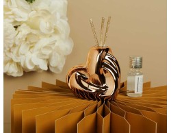 Bomboniera Matrimonio Claraluna 2026 Diffusore Cuore Piccolo Oro Rosa