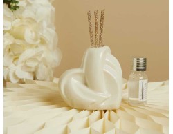 Bomboniera Matrimonio Claraluna 2026 Diffusore Cuore Piccolo Bianco