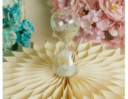 Bomboniera Claraluna 2026 Clessidra con Cuore Bianco