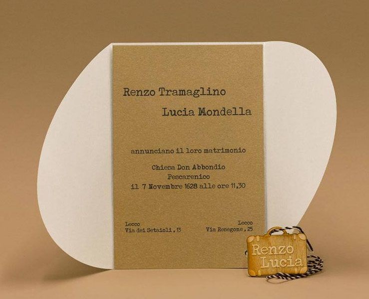 Partecipazione matrimonio tema  viaggio su Bomboniere Dolci Emozioni