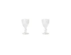 Bomboniera Matrimonio harmony SET DA 2 PZ BICCHIERINI DA LIQUORE DECORO ONDE