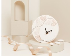 Bomboniera Matrimonio Claraluna Orologio Decoro Cuore Rosa