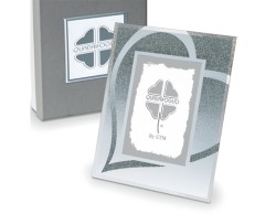 Bomboniera Solidale Portafoto Vetro e Glitter Linea Diamante Quadrifoglio per Fondazione ABIO
