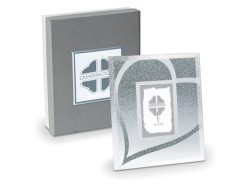 Bomboniera Solidale Portafoto Diamante Quadrifoglio per Fondazione ABIO