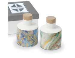 Bomboniera Solidale Oliera Bronzo 2 Pezzi Quadrifoglio per Fondazione ABIO