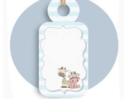 Bigliettini Nascita FFTags0030 conf. 48pz