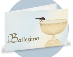 Bigliettini PER BOMBONIERE  Battesimo