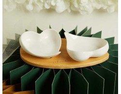 Bomboniera Matrimonio Claraluna 2026 Vassoio in Bamboo con Due Ciotole