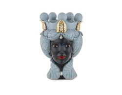 Vaso e Soprammobile Scultura Testa di moro lEI CARTA DA ZUCCHERO