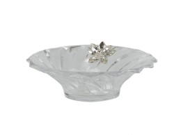 Bomboniera Matrimonio Harmony coppa vetro con ninfea cristallo snvt21413