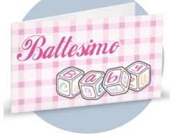 BIGLIETTINI BATTESIMO CONFEZIONE DA 50 PZ BFF2060