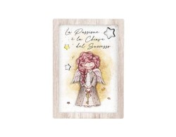 Bomboniere Prima Comunione QUADRETTO ANGELO CHIAVE LEI