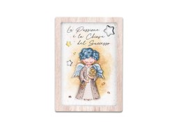 Bomboniere Prima Comunione QUADRETTO ANGELO CHIAVE LUI