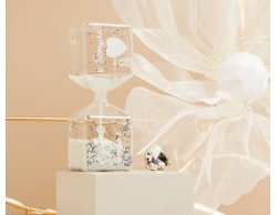 Bomboniera Claraluna Clessidra grande Bianca