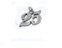 bomboniera nozze d'argento Ciondolo 25&deg; smaltato