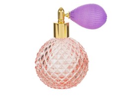 Portaprofumo Spray Ricaricabile in Vetro rosa 100 ml con Astuccio - Elegante Bomboniera