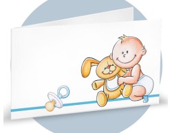 Bigliettini per bomboniere nascita orsetto bimbo