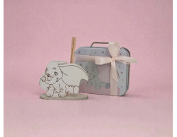 Bomboniera Nascita Battesimo Profumatore Elefantino Azzurro