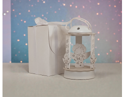 Bomboniera Nascita e Battesimo Lanterna led Con Angioletto
