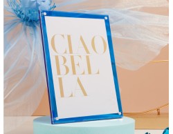 Bomboniera Claraluna Portafoto grande Blu