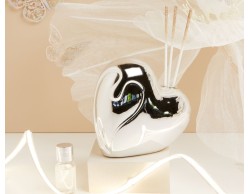 Bomboniera Matrimonio Claraluna Diffusore Cuore Silver 25125