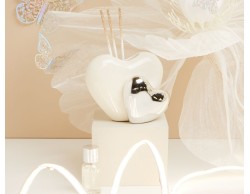 Bomboniera Matrimonio Claraluna Diffusore Cuore Silver 25132