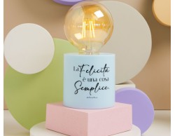 Bomboniera Matrimonio Claraluna Lampada LED Azzurra