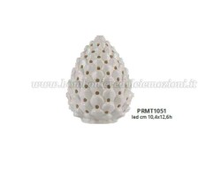 Bomboniera Matrimonio Harmony pigna led bianca