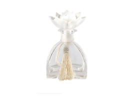 Bomboniera Matrimonio Harmony bottiglia vetro grande con fiocchetto e tappo gessetto su Bomboniere Dolci Emozioni