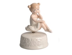 Bomboniera Harmony Carillon con Ballerina in Porcellana