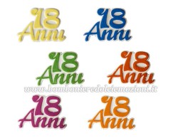 confezione 36 GESSETTO DICIOTTO COLORATO DICIOTTESIMO COMPLEANNO