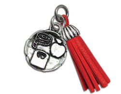 Bomboniera Laurea ciondolo dietologia con nappa rossa