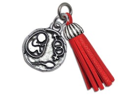 Bomboniera Laurea ciondolo ginecologia con nappa rossa