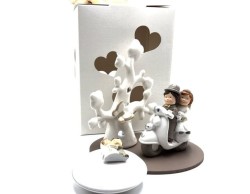 Bomboniera Matrimonio Mariella Martini mm-3545 sposi con albero