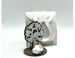 Bomboniera  Matrimonio Mariella Martini sposi con mappamondo