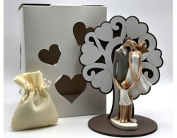Bomboniera Matrimonio  Mariella Martini sposi  con albero della vita