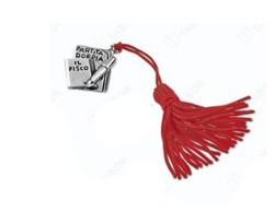 Bomboniera Laurea Economia libri contabili in bagno argento