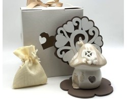 Bomboniera Nascita Battesimo Comunione Mariella Martini casetta fungo