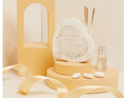 BOMBONIERA MATRIMONIO CLARALUNA DIFFUSORE DECORO FLOREALE ROSA