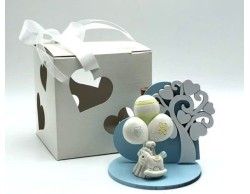 Bomboniera Nascita Battesimo Mariella Martini animaletti con albero